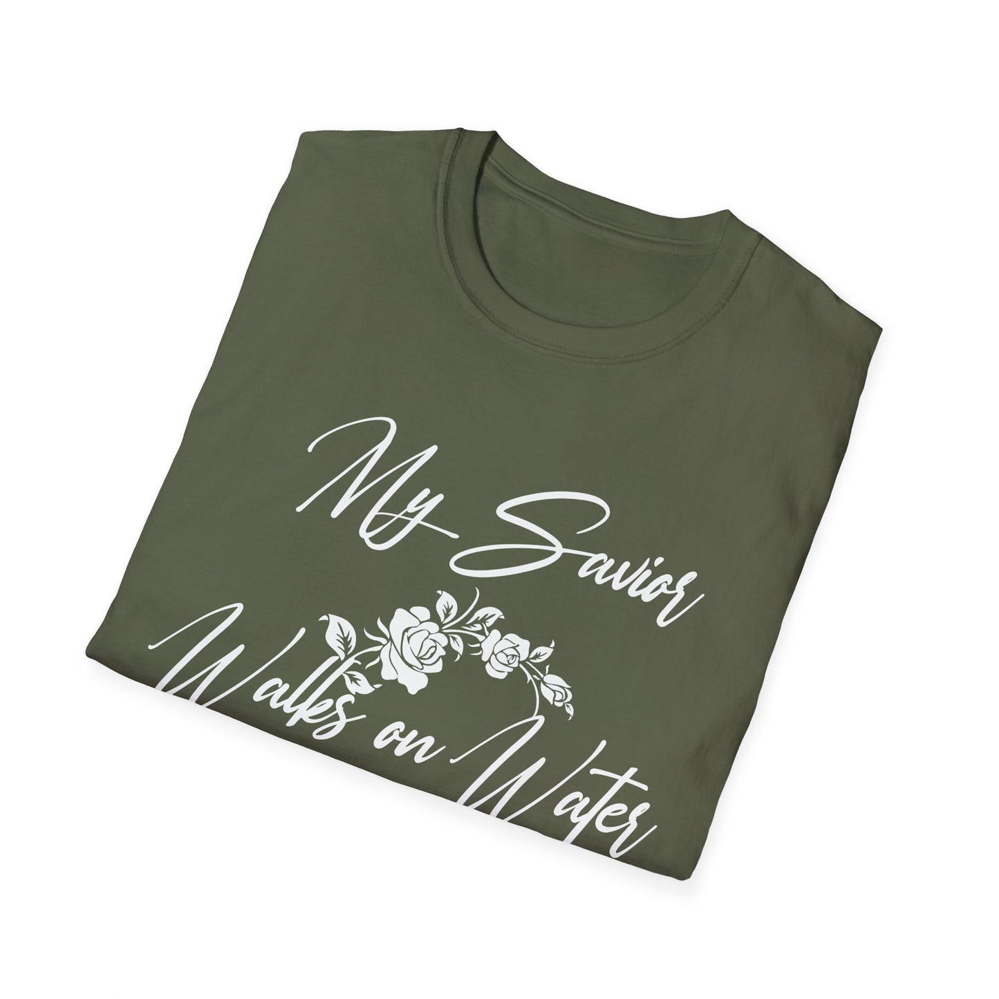 My Savior Walks On Water (Mathew 14:22) T-Shirt