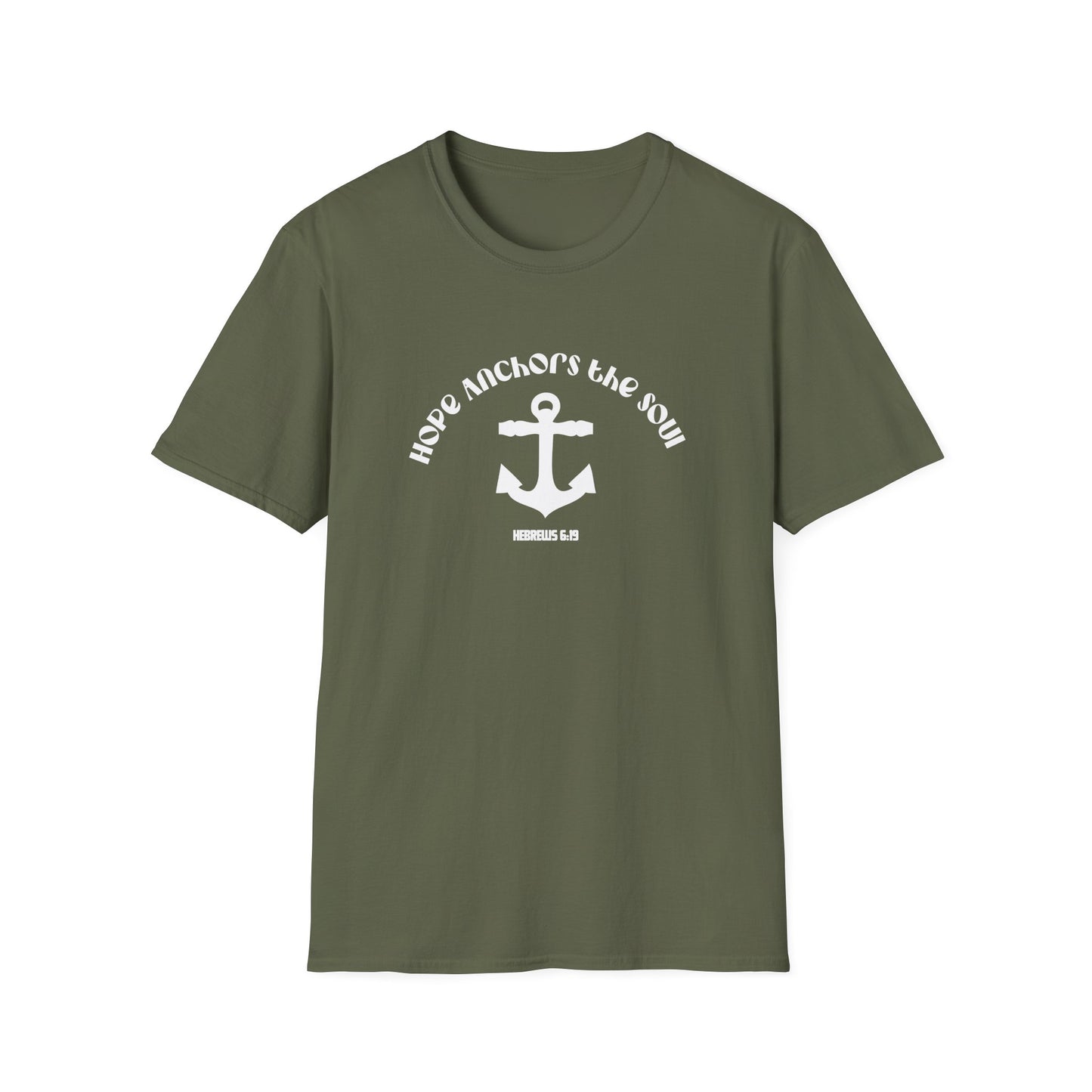 Hope Anchors The Soul (Hebrew 6:19) T-Shirt