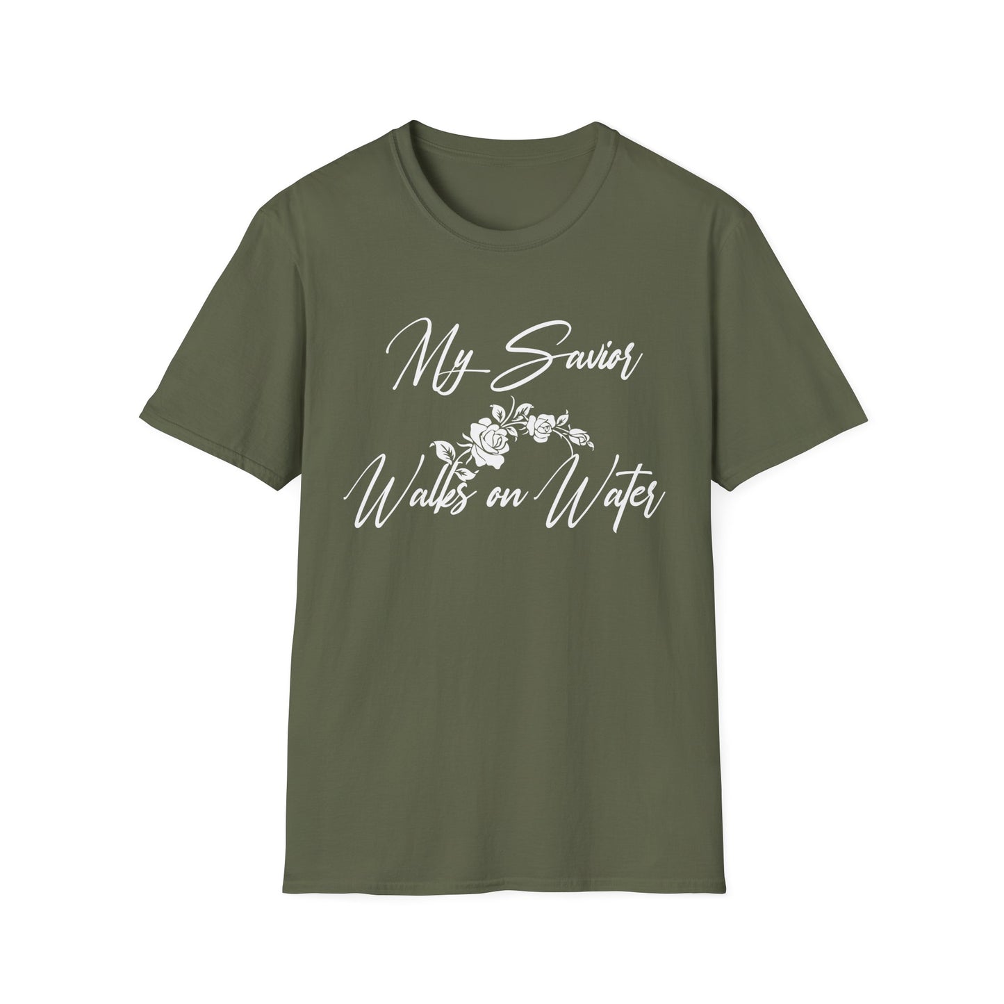 My Savior Walks On Water (Mathew 14:22) T-Shirt