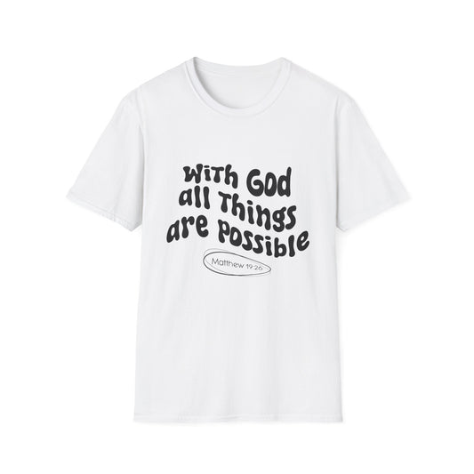 With God All Things Are Possible T-Shirt