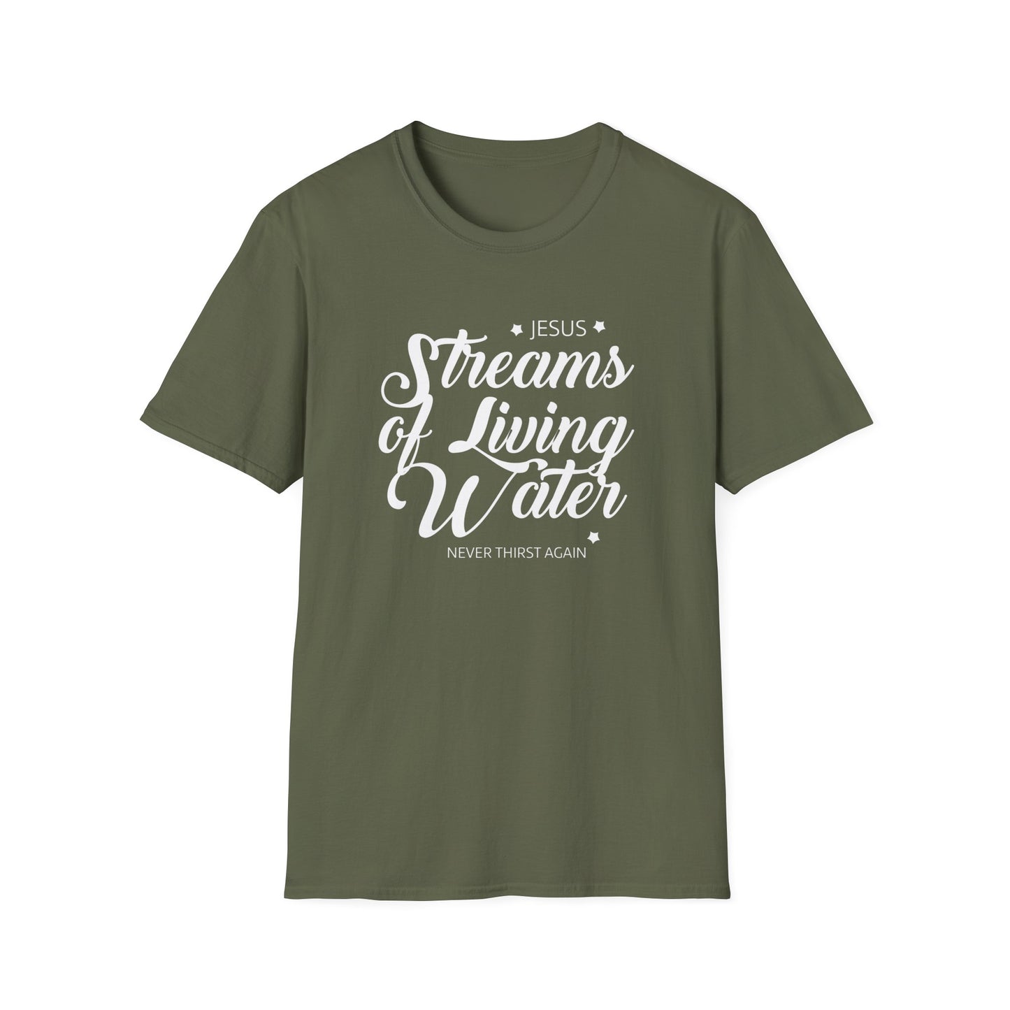 Jesus, Stream Of Living Water: Never Thirst Again T-Shirt