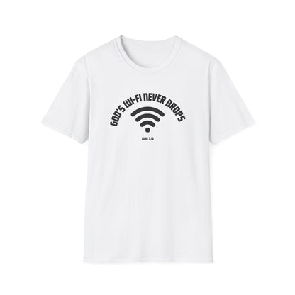 God's WI-FI Never Drops (John 3:16) T-Shirt